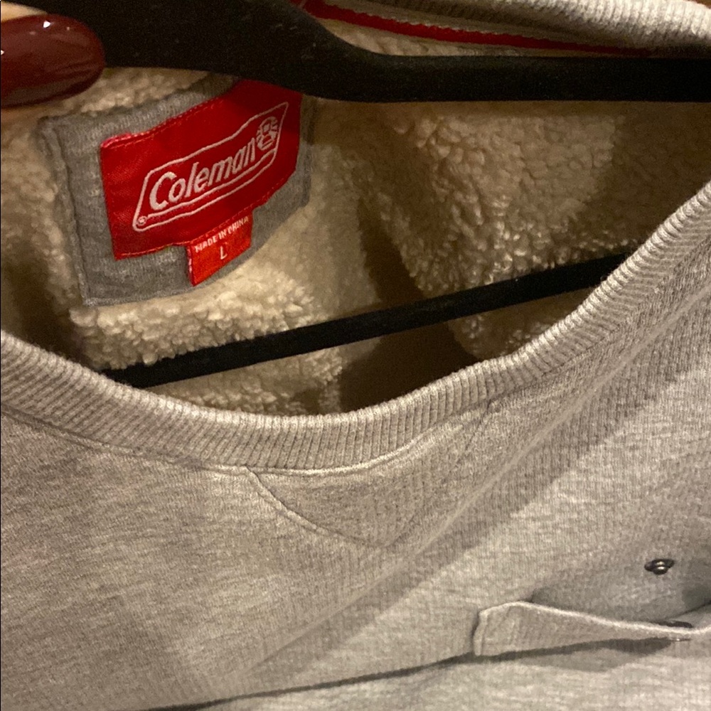 Coleman Gray Crewneck Sweater Classic Design - Picture 4 of 7